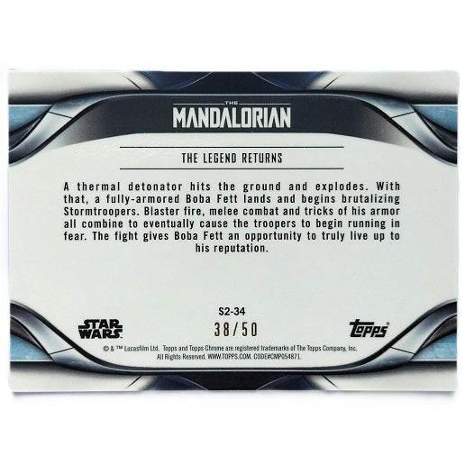 Star Wars The Mandalorian Beskar Edition Green Refractor 38/50