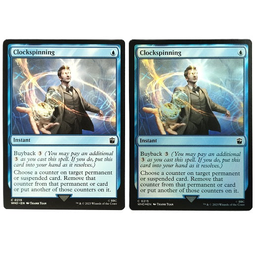 Doctor Who MTG 2 card lot - Clockspinning C 0215