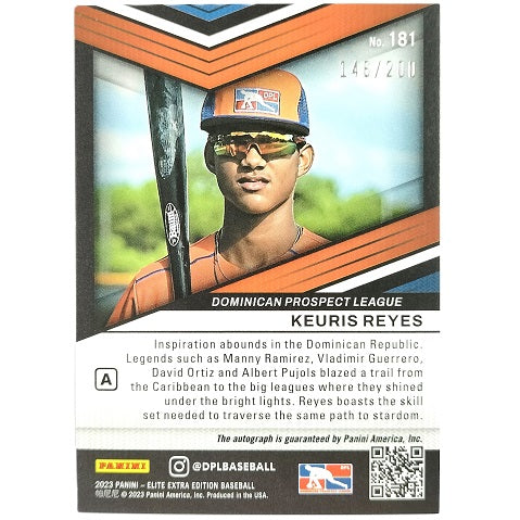 Keuris Reyes Prime Numbers Auto 146/200