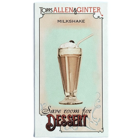 Milkshake mini card Save Room For Dessert