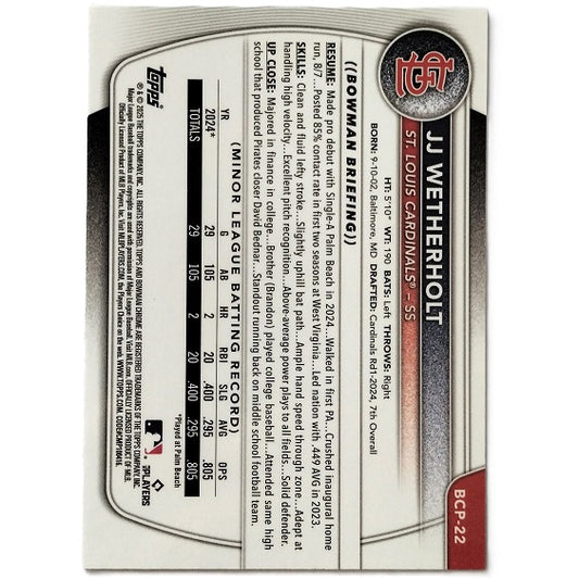 JJ Wetherholt 1st Bowman Reptilian