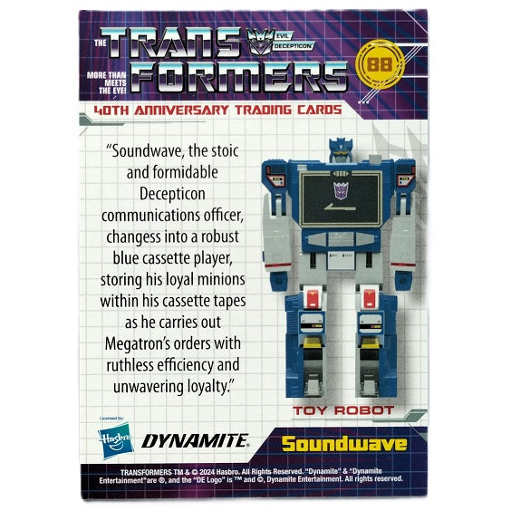 Soundwave Holofoil 40 years