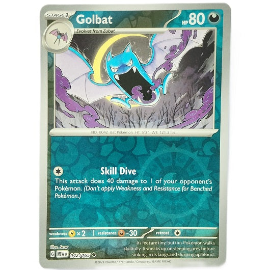 Golbat reverse holo 042/165