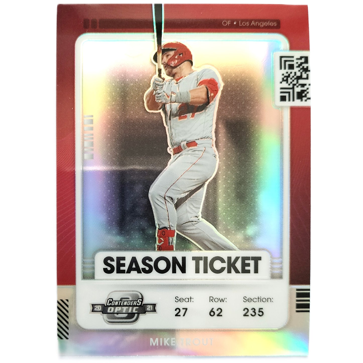 Mike Trout Season Ticket Refractor