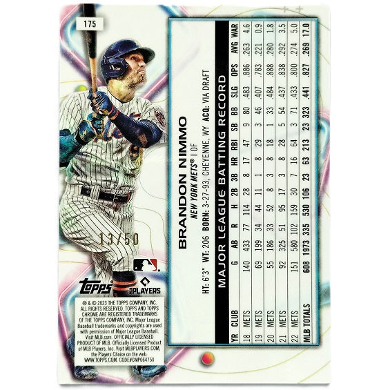 Brandon Nimmo Cosmic Gold Interstellar 13/50