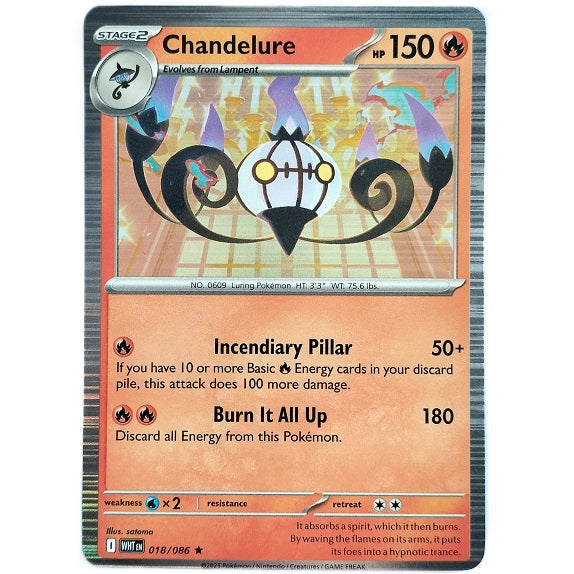 Chandelure holo 018/086