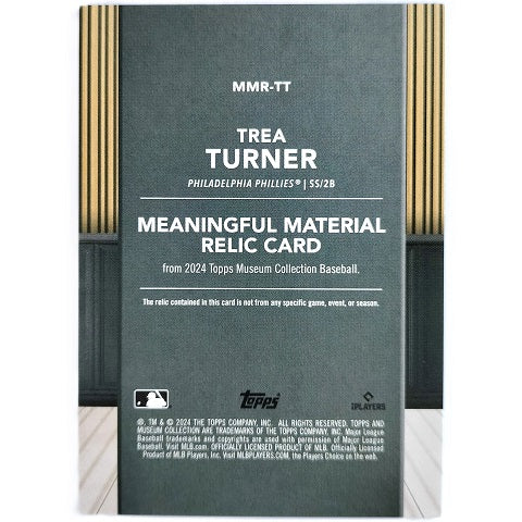 Trea Turner Meaningful Material 42/49 MMR-TT