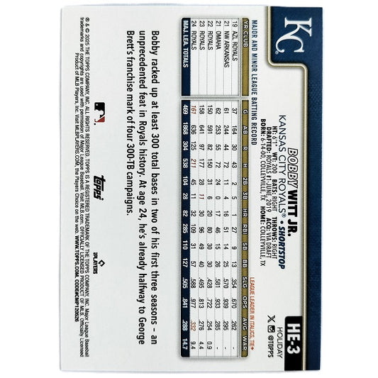 Bobby Witt Jr Hidden Elf Holiday HE-3