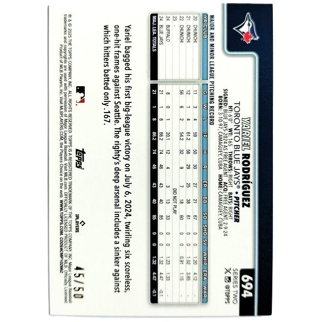 Yariel Rodriguez 45/50 Beach Ball