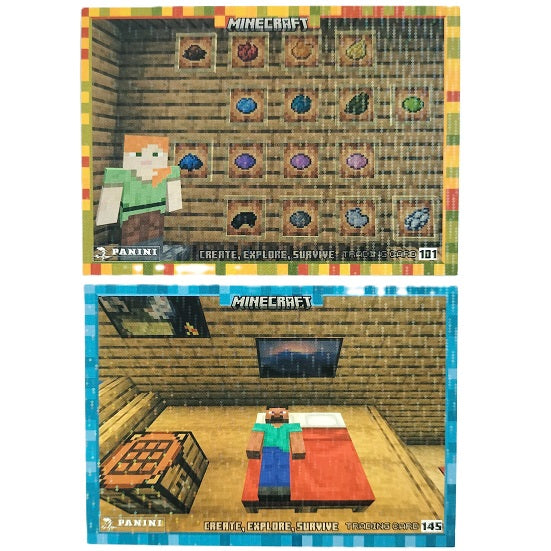 Minecraft Create, Explore 2 card lot - 145 & 101