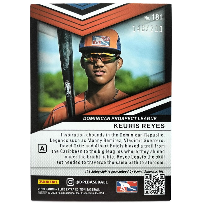 KEURIS REYES 146/200 AUTO - 2023 Elite Extra edition